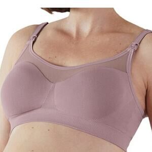 New Read! Bravado Designs Body Seamless‎ Sheer Nursing Bra Dawn L